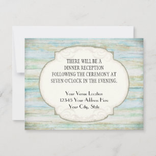 Invitation Mariage de bord de mer de Driftwood Ocean Beach