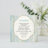 Invitation Mariage de bord de mer de Driftwood Ocean Beach (Debout devant)