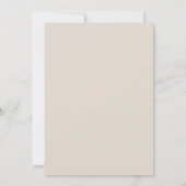 Invitation Mariage de bord de mer éthéré beige (Dos)