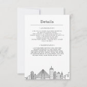 Invitation Mariage de Boston | Détails de l'invité (Devant)