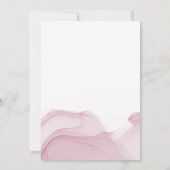 Invitation Mariage de bougie rose Abstrait (Dos)