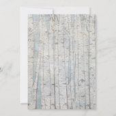 Invitation Mariage de bouleau blanc (Dos)