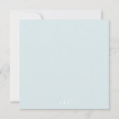 Invitation Mariage de bouquet de feuillage bleu vert Eucalypt (Dos)