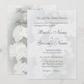 Invitation Mariage de bouquet de la mariée (Devant / Derrière)