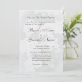 Invitation Mariage de bouquet de la mariée (Debout devant)