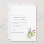 Invitation Mariage de Bouquet Fleur sauvage animé (Devant)