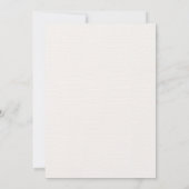 Invitation Mariage de bouquet floral (Dos)