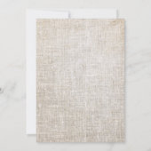 Invitation Mariage de bouquet floral acrylique et délicieuse  (Dos)