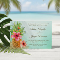 Mariage de bouquet floral d'ananas Paradise tropic