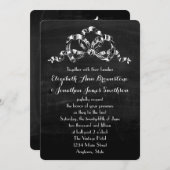 Invitation Mariage de Bow victorien vintage (Devant / Derrière)