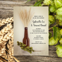 Mariage de brasserie de blé séché et houblon