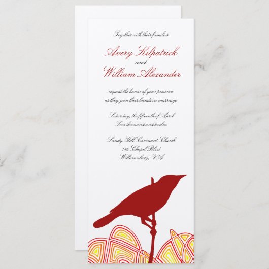 Invitation Mariage de Brid (Devant / Derrière)