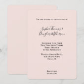 Invitation Mariage de broche (Devant / Derrière)