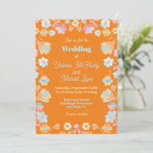 Invitation Mariage de broderie colorée (Debout devant)