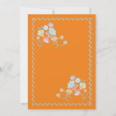 Invitation Mariage de broderie colorée (Dos)