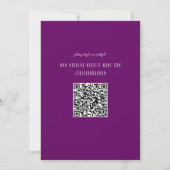 Invitation Mariage de brouillard violet Washed (Dos)