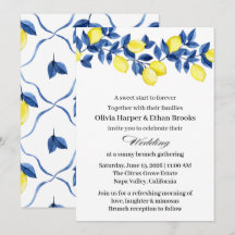 Mariage de brunch d'été au citron