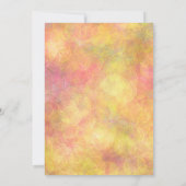 Invitation Mariage de bulles Abstraites rose, corail et orang (Dos)