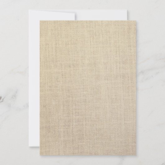 Invitation Mariage de Burlap Rustique pour ananas en or moder (Dos)