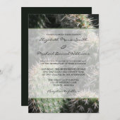 Invitation Mariage de cactus (Devant / Derrière)