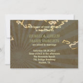 Invitation mariage de cactus de l'ouest russe (Dos)