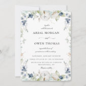 Invitation Mariage de cadre botanique d'hiver (Devant)