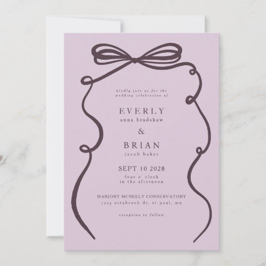 Invitation Mariage de cadre de plongée (Devant)