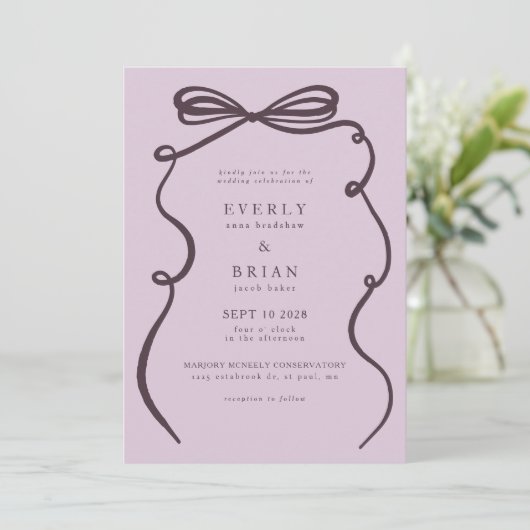 Invitation Mariage de cadre de plongée (Debout devant)