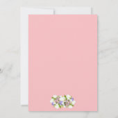 Invitation Mariage de cadre Floral Pastel Floral Printemps (Dos)