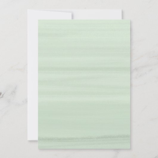 Invitation Mariage de cadre géométrique de feuillage Eucalypt (Dos)