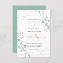 mariage de cadre géométrique vert