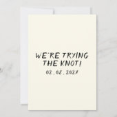 Invitation Mariage de cadre ironique de gâteau tiré à la main (Dos)