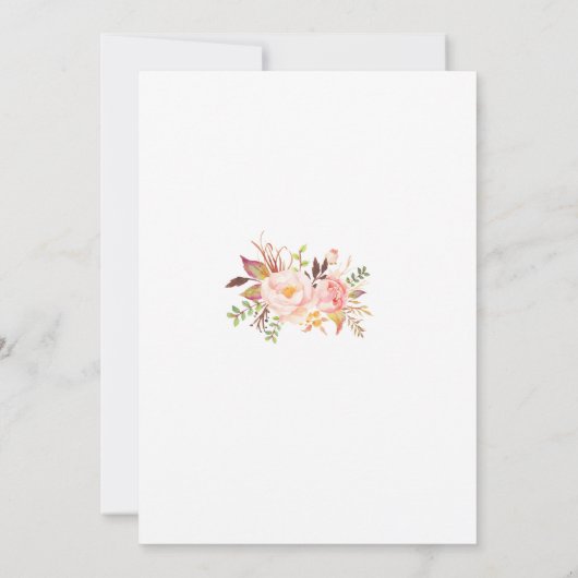 Invitation Mariage de cadre Parties scintillant dorée rose (Dos)