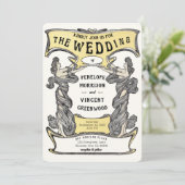 Invitation Mariage de cadre pour femmes Art Nouveau2 (Debout devant)