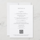 Invitation Mariage de cadre victorien noir (Dos)