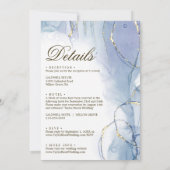 Invitation Mariage de calligraphie aquarelle (Dos)