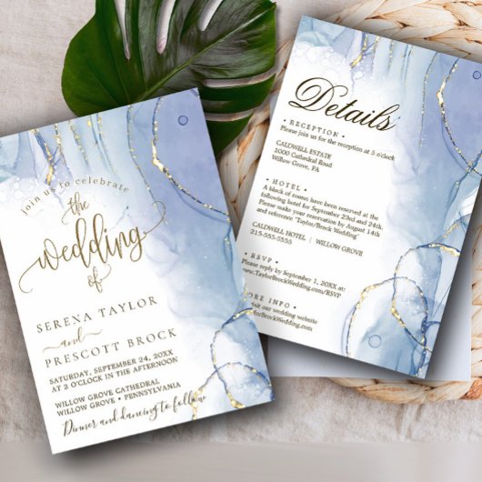 Invitation Mariage de calligraphie aquarelle