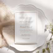 Invitation Mariage de calligraphie élégant minimaliste