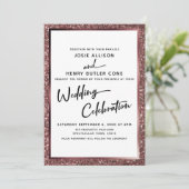 Invitation Mariage de calligraphie moderne de célébration Go (Debout devant)