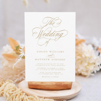 Mariage de calligraphie Tourbillonnant romantique 