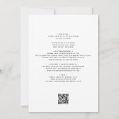 Invitation Mariage de calligraphie tout en un (Dos)