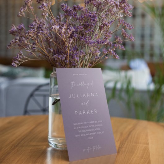 Invitation Mariage de calligraphie Turquoise Green MOD