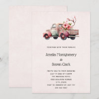 Mariage de camion Pink Vintage Farmer