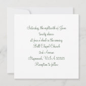 Invitation Mariage de Camo Speckia sur le thème de la chasse  (Dos)