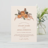 Invitation Mariage de cannelle d'agrumes séchés d'hiver (Debout devant)