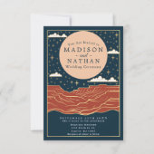 Invitation Mariage de canyon moderne Desert Moon (Devant)