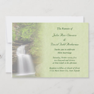 Invitation Mariage de cascade