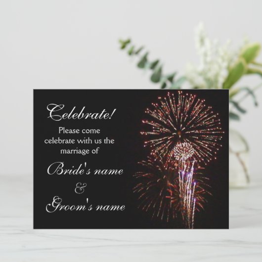 Invitation Mariage de célébration (Debout devant)