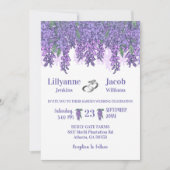 Invitation Mariage de célébration du Jardin de Wisteria (Devant)