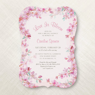 Invitation Mariage de cerisier Sakura Shower